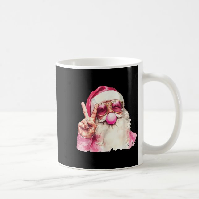 Caneca De Café Santa Claus Blowing Bubble Gum Nk Sungles Christma (Direita)