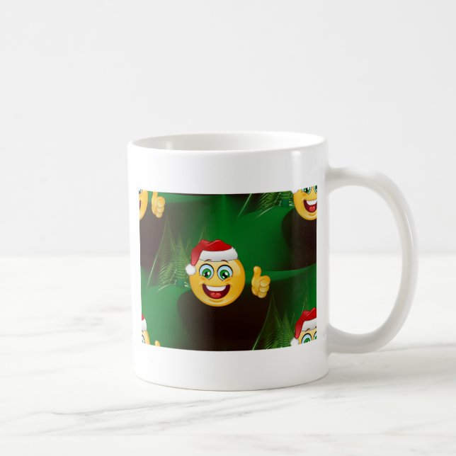 Caneca De Café santa claus emojis (Direita)