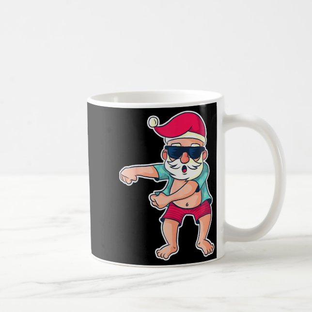 Caneca De Café Santa Claus Floss Dance Christmas X-mas Gift  (Direita)