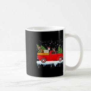 Caneca De Café Santa Claus Goat Ride Red Truck Tree Christma