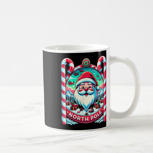 Caneca De Café Santa Claus Polo Norte Feliz Natal Festivo Xma (Direita)