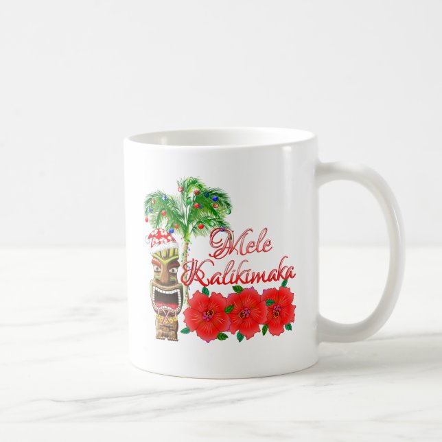 Caneca De Café Santa Claus Tiki Mele Kalikimaka (Direita)