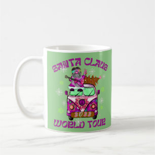Caneca De Café SANTA CLAUS WORLD TOUR engraçado estilo 70
