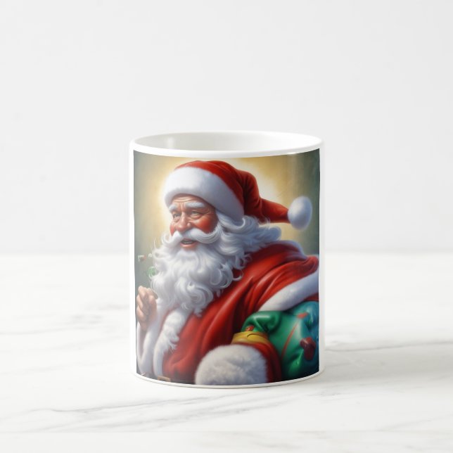 Caneca De Café Santa Clause Feliz Feliz ano novo de Natal (Centro)