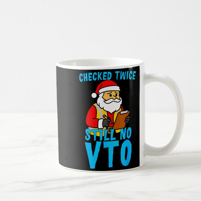 Caneca De Café Santa Coworker Christmas Swagazon Checked Twice St (Direita)