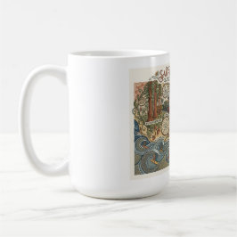 Caneca De Café Santa Cruz California Dreams Map UCSC Surfing
