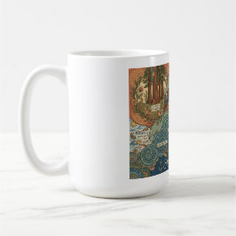 Caneca De Café Santa Cruz California Dreams Map – Vibrant Coast