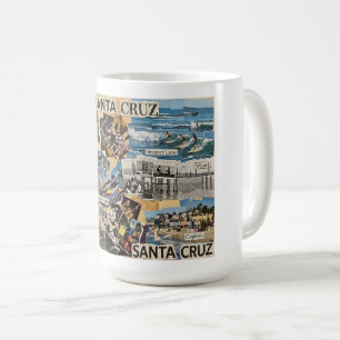Caneca De Café Santa Cruz Colagem Vintage – Arte de Memórias Cost
