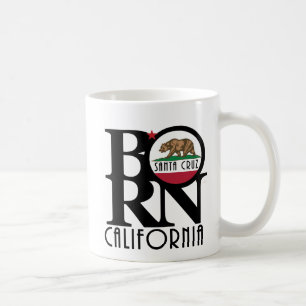 Caneca De Café Santa Cruz NASCIDO Califórnia 11oz