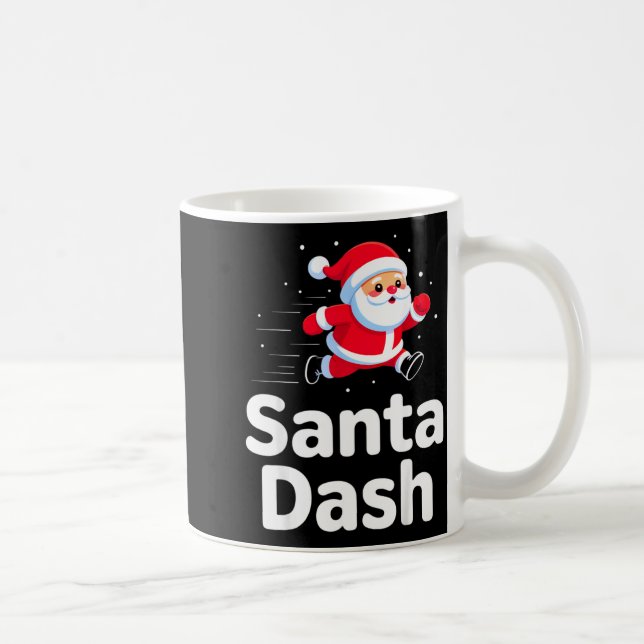 Caneca De Café Santa Dash Christmas Running Runner Costume Xmas 5 (Direita)