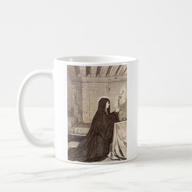 Caneca De Café Santa Escolástica Padroeira da escola (Esquerda)