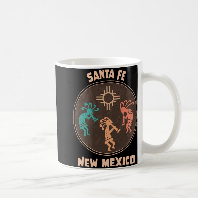 Caneca De Café Santa Fe New Mexico Kokopelli Vacation Souvenir  (Direita)