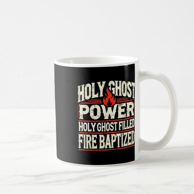 Caneca De Café Santa Ghost Power Christian Faith (Direita)