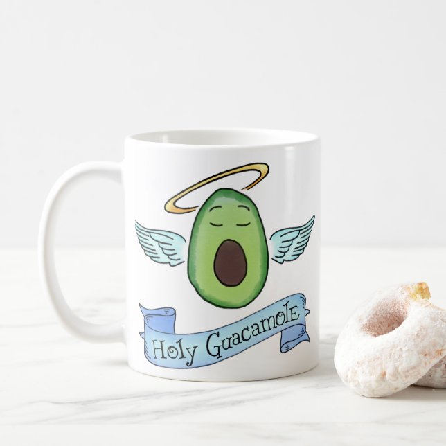 Caneca De Café Santa Guacamole (Com Donut)