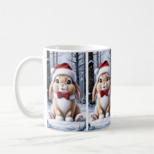 Caneca De Café Santa Hat Bunny Mug