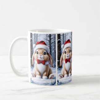Caneca De Café Santa Hat Bunny Mug