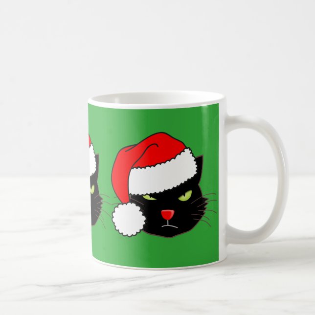 Caneca De Café Santa Hat Cat (Direita)