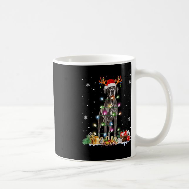 Caneca De Café Santa Hat Fairy Lights Pajama (Direita)