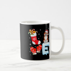 Caneca De Café Santa Hat Natal Stocks Holiday Akita Dog Lov