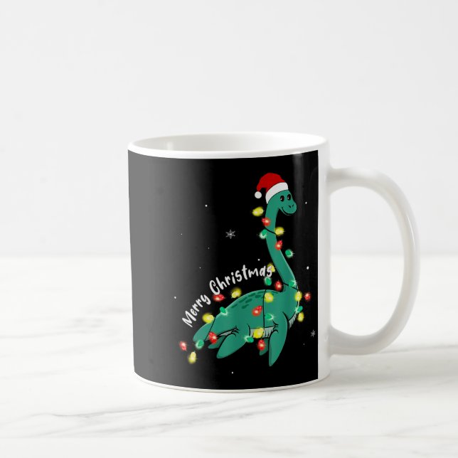 Caneca De Café Santa Loch Ness Monster Christmas Nessie Boys Girl (Direita)