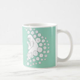 Caneca De Café Santa Maria com rosso - preto e branco