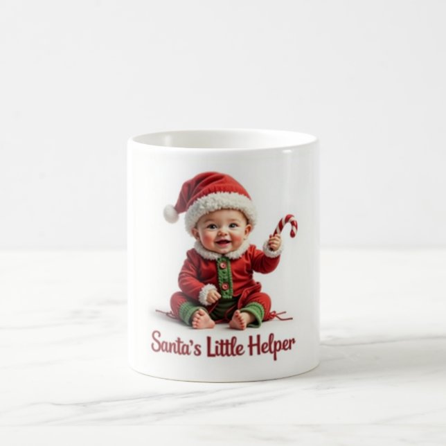 Caneca De Café Santa’s Little Helper Mug – Cute Baby Christmas  (Centro)