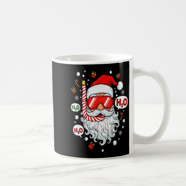Caneca De Café Santa Scuba Diving Equipment Funny Scuba Diver Chr (Direita)