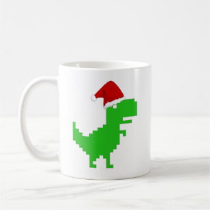 Caneca De Café santa trex engraçado