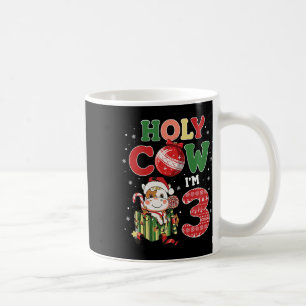 Caneca De Café Santa Vaca, eu sou 3 Criança de Vaca de Aniversári