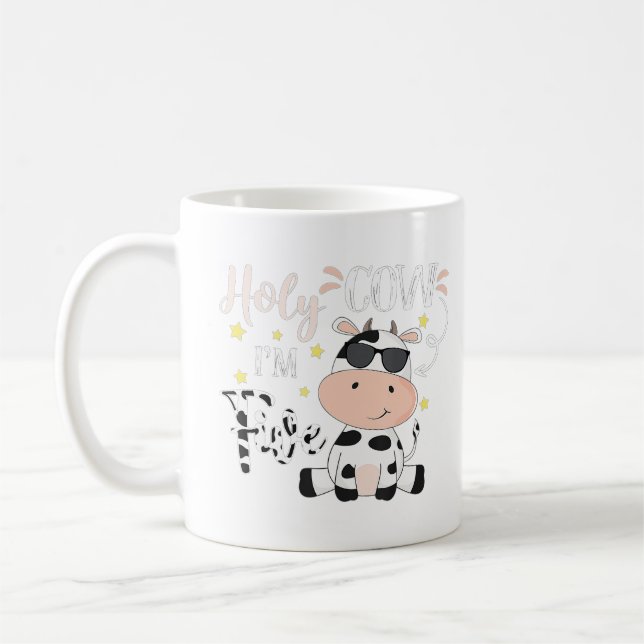 Caneca De Café Santa Vaca, eu sou o Tema de Cinco Fazendas de Vac (Esquerda)