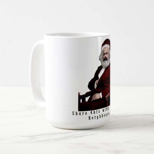 Caneca De Café SantaKarl MarXmas (Frente Esquerda)