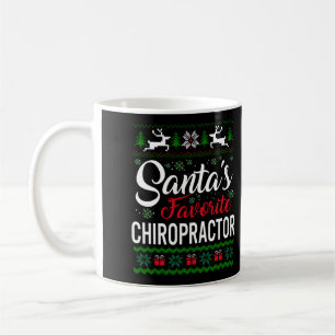 Caneca De Café Santas Favoritas Chiropractor Natal Ugly Family