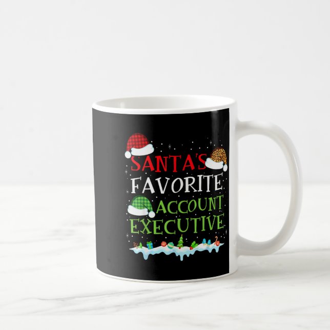 Caneca De Café Santa's Favorite Account Executive Fun Christmas  (Direita)