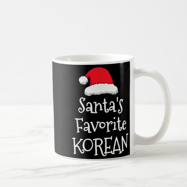 Caneca De Café Santas Favorite Korean Christmas Funny Xmas Pajama (Direita)