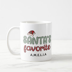 Caneca De Café Santas Favorito Personalizado
