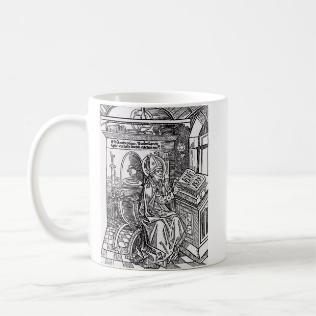 Caneca De Café Santo Ambrósio de Milão (Esquerda)
