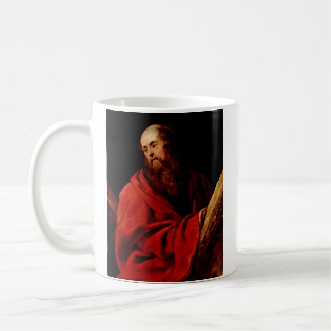 Caneca De Café Santo André por Peter Paul Rubens (Esquerda)