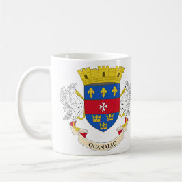 Caneca De Café Santo Barthélemy Flag Cerâmica Mug