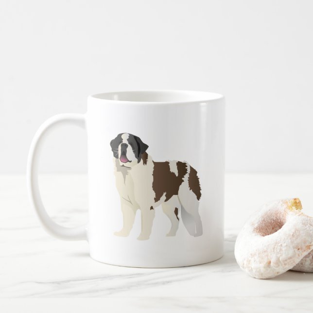 Caneca De Café Santo Bernard Dog (Com Donut)