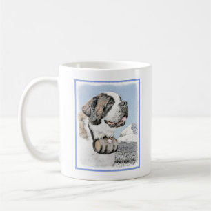 Caneca De Café Santo Bernard Painting - Arte Cachorra Original