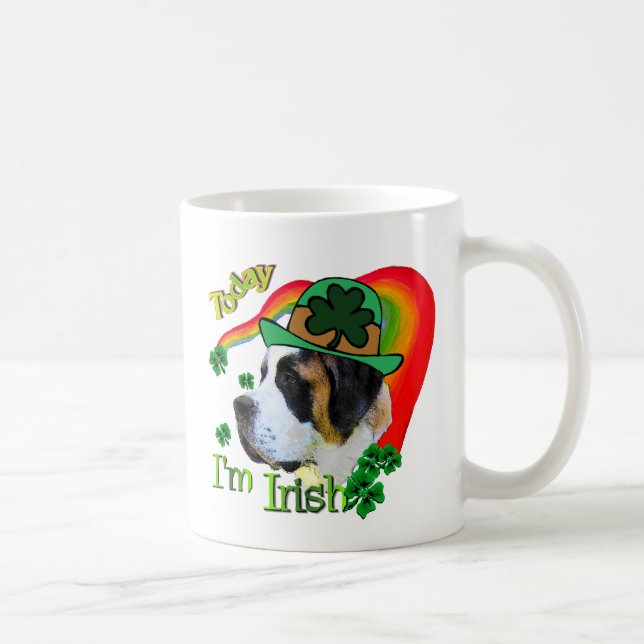 Caneca De Café Santo Bernard St Patricks (Direita)