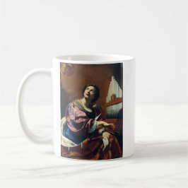 Caneca De Café Santo Cecilia por Simon Vouet