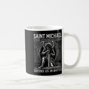 Caneca De Café Santo Cristão Miguel Católico Santo Defenda-Nos Eu