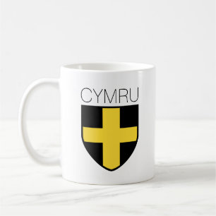 Caneca De Café Santo David Crachá (Wales/ Cymru)