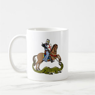 Caneca De Café Santo do século 13 George e Dragão