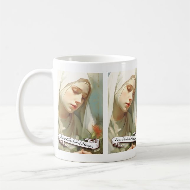 Caneca De Café Santo Elizabeth da Hungria (Esquerda)
