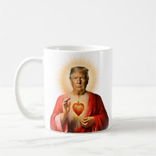 Caneca De Café Santo Engraçado, Trump Prayer