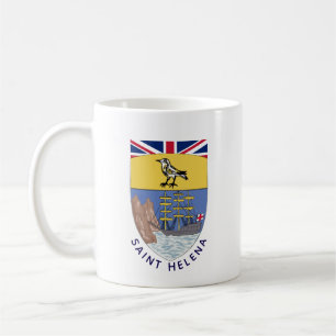 Caneca De Café Santo Helena casaco de armas