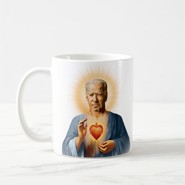Caneca De Café Santo Joe Biden Prayer Candle (Esquerda)