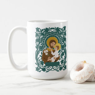 Caneca De Café Santo José e Criança Jesus Mug